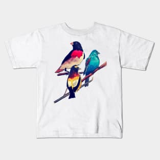 Vintage Grosbeaks Kids T-Shirt